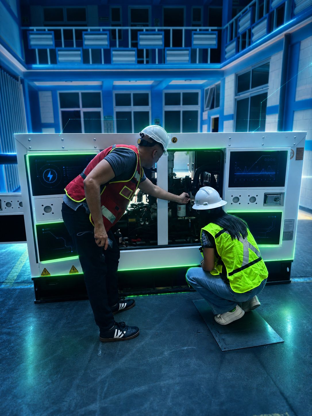 Planta de emergencia industrial Power Sentinal en operación